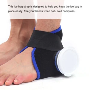 Ice/Hot Compress Cloth Pack Ankle Brace Kit Physiotherapy Blue 6 Inches - Picture 1 of 11