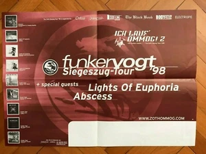 Funker Vogt tour poster 1998, Zoth Ommog, Lights Of Euphoria, ebm, industrial - Bild 1 von 5