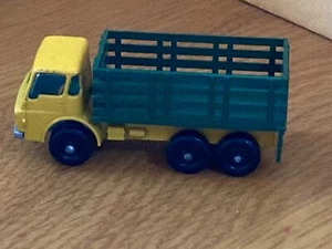 Vintage 1967 Matchbox Lesney Dodge Stake Truck #4 Green Stakes"ORIGINAL OWNER" - Picture 1 of 5