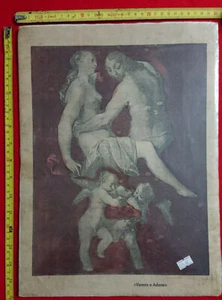 STAMPA D'ARTE VENERE E ADONE ARTISTA SCONOSCIUTO - Imagen 1 de 1