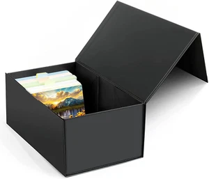 4X6 Index Card Holder, Index Card Storage Box 4 X 6 Inches, Fits 1200 Flash Card - Picture 1 of 12