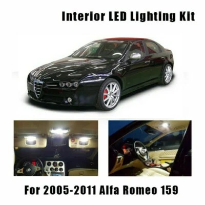KIT LED INTERNI ALFA ROMEO 159 ANT + POST + BAGAGLIAIO + PORTAOGGETTI CANBUS - Immagine 1 di 4