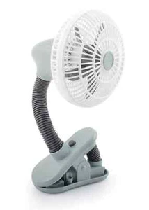 O2 COOL 4" Clip Fan, Portable Battery Operated - Picture 1 of 7