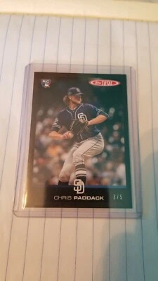 2019 Topps Total Chris Paddack Black Parallel 3/5 - Image 1 of 2