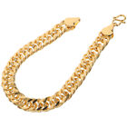 Rapper Bracelet Hip Hop Jewelry Cuban Link Bracelet Gold