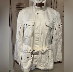 RALPH LAUREN Black Label Field Jacket Size 6 Cream White - Picture 1 of 11