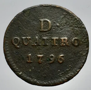 GENOVA - REPUBBLICA 1637-1797 -AE/ 4 DENARI 1796 - Imagen 1 de 2