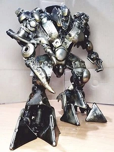 Roboter Megaton Ganzmetall Eisenschrott Kunstwerk Display Modell Figur Handarbeit - Bild 1 von 12