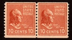 EDSROOM- 5063 UNITED STATES SCOTT 847 COIL PAIR MNH WELL CENTERED FRESH CV$22 - Picture 1 of 2