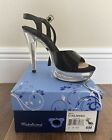 Pleaser Fabulicious Cocktail 509 Size 6 - 5? Heels In Black/Clear Pre-Owned