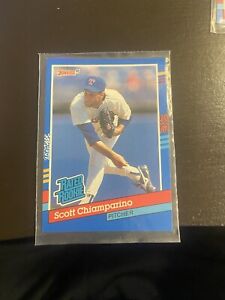 1991 Donruss Baseball #42 Scott Chiamparino Rated Rookie Texas Rangers