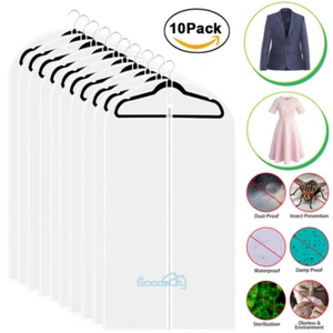10X Dust-proof Cloth Cover Suit/Dress Garment Bag Storage Protector with Zipper - Picture 1 of 12