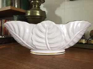 1940/50’s Large Staffordshire Maryleigh Pink & Gold Palm Leaf Mantelpiece Vase - Picture 1 of 6