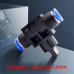 Pneumatik Ventil Steckverbinder Druckluft Kraftstoff Schlauch Schnell Fitting - Picture 1 of 11