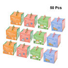  50 Pcs Party Favor Boxes Gift Christmas Baking Containers Holiday Treat Child