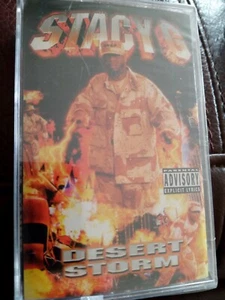 STACY G Desert Storm SEALED Gangsta Rap West Coast G-Funk Tape Insane Asylum - Picture 1 of 5