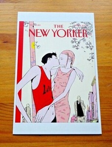 THE NEW YORKER POSTCARD ~ 'SPRING IS IN THE AIR' BY ISTVAN BANYAI ~ 6 MAY 2002