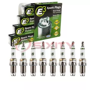 8 pc E3 Spark Plugs for 2000-2009 Toyota Tundra 4.7L V8 Ignition Wire yj - Picture 1 of 5