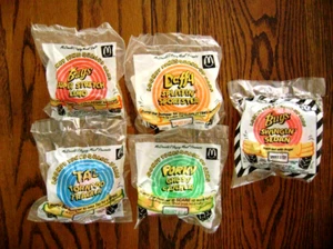 1992--LOONEY TUNES QUACK-UP CARS (Komplettsatz mit 5 Spielzeugen) von McDonald's [Neu in Verpackung] - Bild 1 von 6