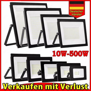 10W-500W LED Fluter Außen strahler Scheinwerfer mit Bewegungsmelder/Stecker IP66 - Bild 1 von 253