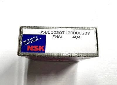 NSK 35BD5020T12DDUCG33 Rodamiento de bolas de contacto angular doble fila de bolas 35X50X20 NUEVO Foto 1 de 3