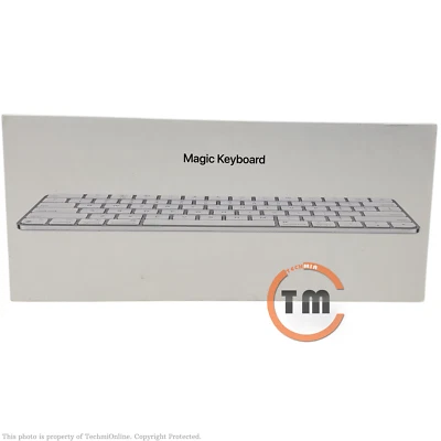 Apple Magic Keyboard Wireless Bluetooth Model A2450 - Silver (MK2A3LL/A) - [LN]™ - Image 1 of 4