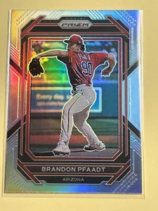 2023 Panini Prizm #141 Brandon Pfaadt SILVER HOLO PRIZM PARALLEL Diamondbacks - Picture 1 of 2