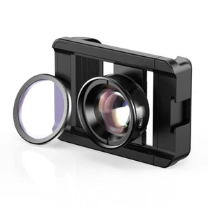 APEXEL APL-HB100CPL Phone 100mm Macro Lens 10X + CPL Filter Phone Clip Kit M0G6 - Picture 1 of 12