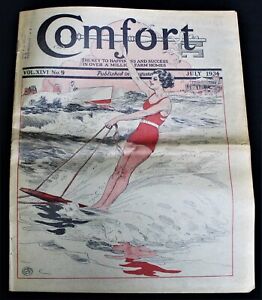 COMFORT MAGAZINE PUBLICATION JULY 1934 VINTAGE GENERAL INTEREST RURAL LIFE