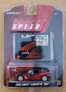Greenlight Speed Pinks ALL OUT 2008 Chevy Corvette Z06 Blister 1:64 Neu S-3 - Bild 1 von 2