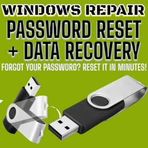 WINDOWS PASSWORD RECOVERY / RESET - ANY VERSION - 2025 EDITION - SHIPS SAME DAY! - Picture 1 of 4