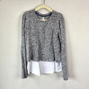 Athleta Girl Double Up Top Gray S - Picture 1 of 7