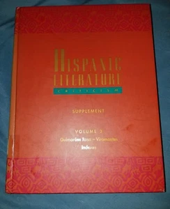 Hispanic Literature Criticism Supplement Volume 2 (Ex-Library) Hardcover - Picture 1 of 5