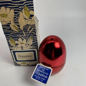 Vintage Max Factor Aquarius Enchanted Egg Spray Cologne Mist 2 1/4 Oz - Picture 1 of 3