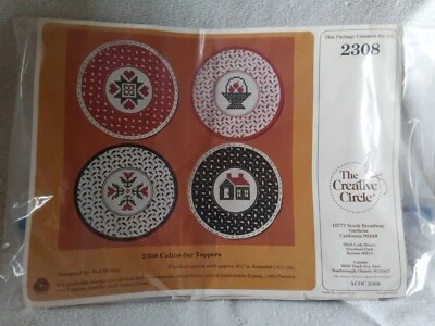 Kit Creative Circle Contado Punto de Cruz CALICO JAR TOPPERS 2308 (NUEVO/OTROS) Foto 1 de 4