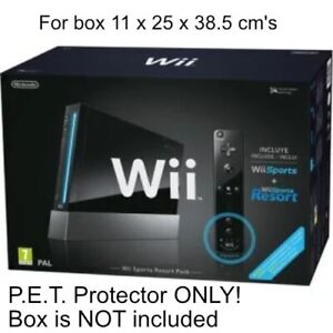 0.5mm P.E.T. Plastic Box Protector for Nintendo Wii Console Box11x25x38.5cms