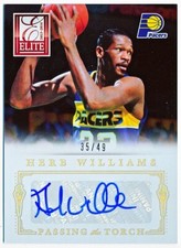 2013-14 Elite Herb Williams & Roy Hibbert Passing The Torch Dual Auto #2 (35/49)