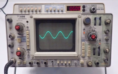 TEKTRONIX 466 2 CH 100Mhz STORAGE OSCILLOSCOPE 115Vac/DM 44 MULTIMETER MOD - Image 1 of 4