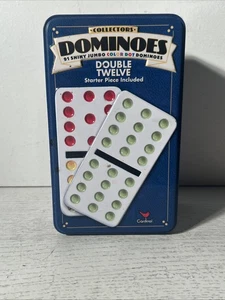 Cardinal Collectors Dominoes Doppio Dodici Jumbo Color Dot, Starter Hub COME DA FOTO - Foto 1 di 4