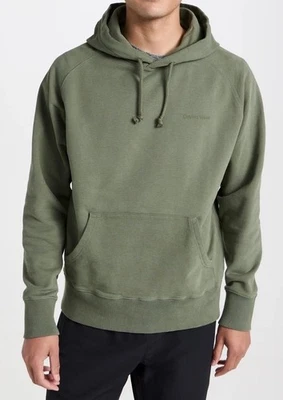 Outdoor Voices Mens 100% Organic Cotton Terry Green Hoodie Size Small - Image 1 of 4