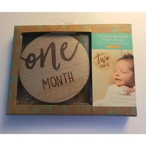 Discos de madera marcadores mensuales de hitos para bebé Kate & Milo - Imagen 1 de 4