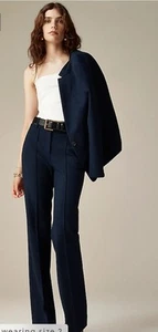 NWT J. CREW Petite Natalia Pant Four Season Stretch Blue Size Petite 0P - Picture 1 of 8