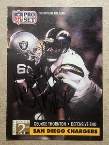 1991 Pro Set AUTO - George Thornton #765 - Bild 1 von 1