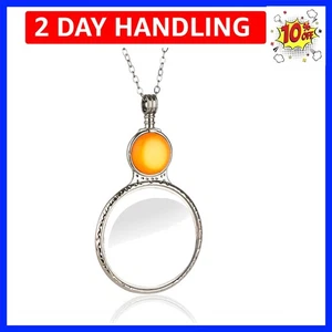 10X Lupe Halskette Anhänger, Lupe Linse zum Lesen Basteln Arbeit... - Bild 1 von 8