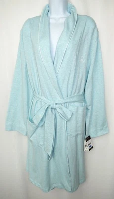 Новый с Ярлыками Ralph Lauren LRL XL Aqua Herringbone халат L/S шаль воротник хлопок поли $78 - Изображение 1 из 4