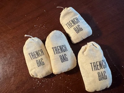 4 винтажных мешка с песком Barclay Manoil Dimestore Soldier Diorama - Изображение 1 из 4