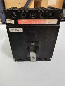 Square D FHL36050 50 Amp 3 Pole Circuit Breaker - Picture 1 of 5