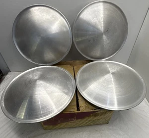 NOS SET Vintage 16” 1960/70s HOLLYWOOD WHEEL DISK 4-Aluminum Racing Wheel Disk - Picture 1 of 8