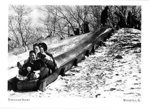 Diapositivas de tobogán de postal Winnetka Illinois - Imagen 1 de 4
