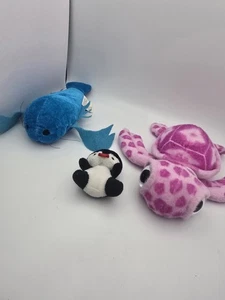Lot Of 3 Water Animal Plush Toys - Picture 1 of 7
